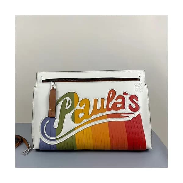 [매력 만점]Loewe 2019 Leather Clutch Bag,29.5CM - 로에베 … - 1