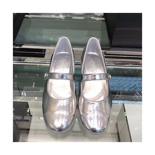 Chanel 2019 Ladies Leather Middle Heel Ballet Shoe… - 1