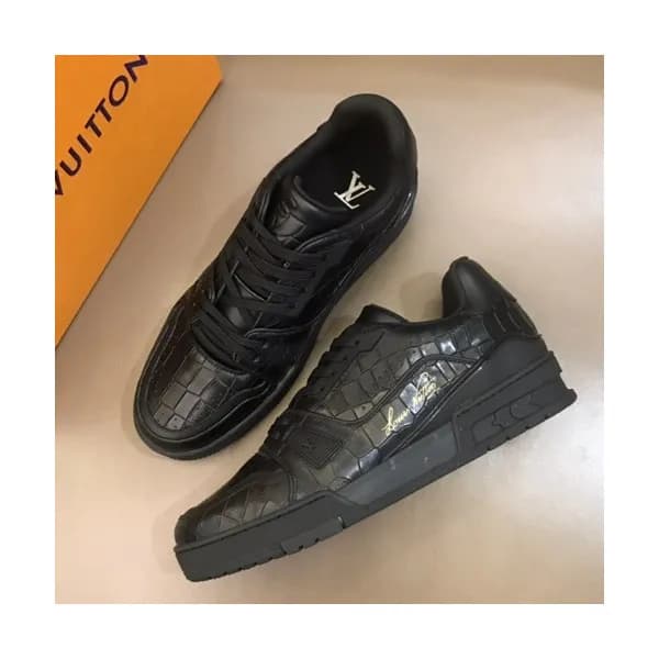 Louis vuitton 2019 Mens Leather Sneakers - 루이비통 2… - 1