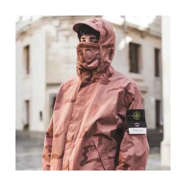 Stone Island x Supreme 2019 Mens Casual Cotton Jac… - 1