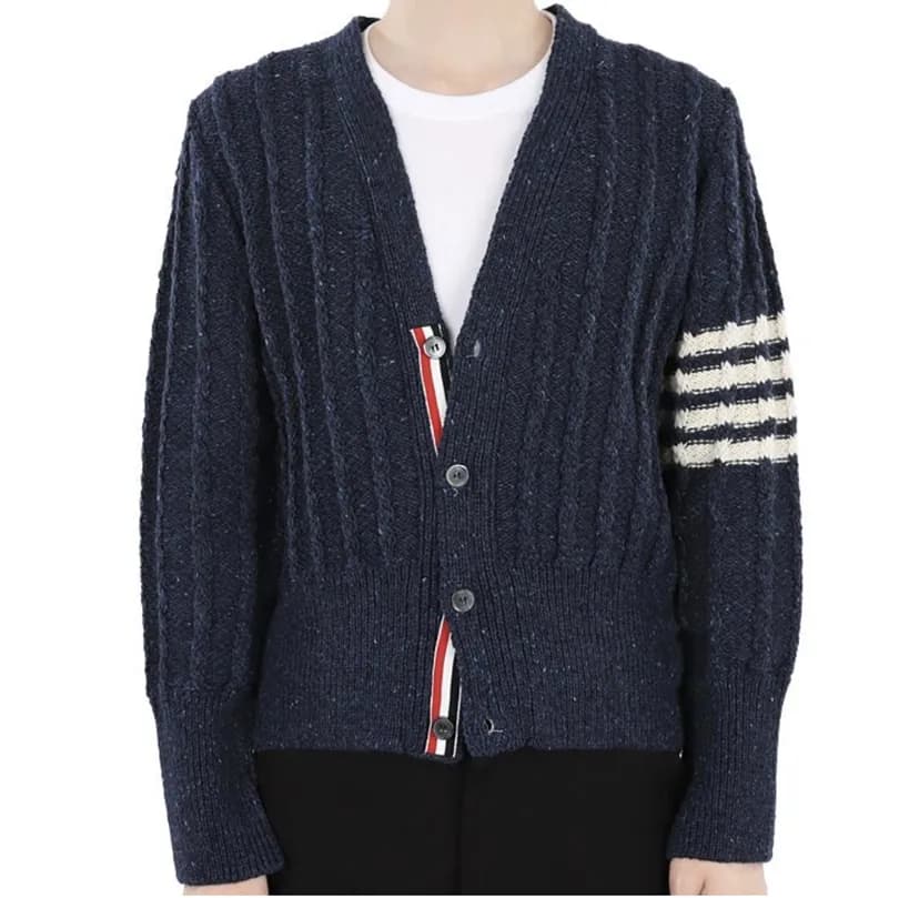 Thom Browne 2023 Mens Wool Cardigan - 톰브라운 2023 남자… - 1