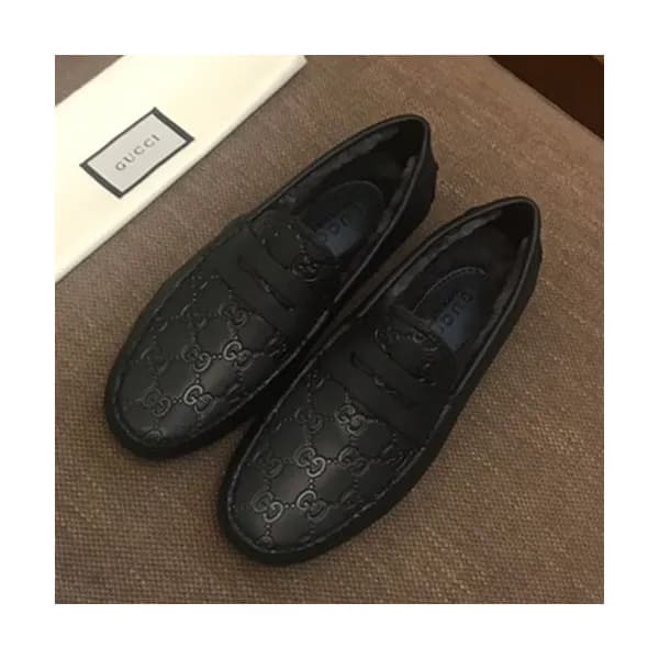 Gucci 2019 Mens Leather Wool Loafer - 구찌 2019 남성용 … - 1