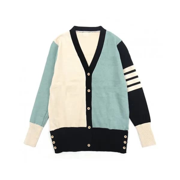 Thom Browne 2019 Mens Cotton V-neck Cardigan - 톰브… - 1