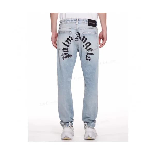 Palm Angels 2019 Mens Logo Casual Denim Pants - 팜 … - 1