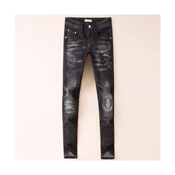 Burberry 2019 Mens Casual Graffity Denim Pants - 버… - 1