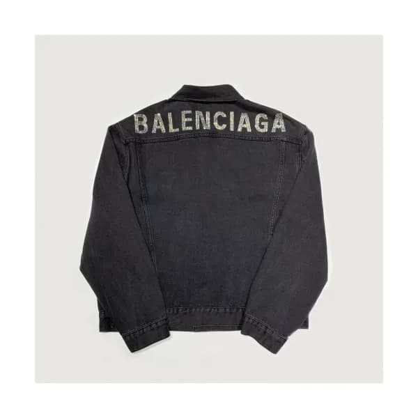 Balenciaga 2019 Mens Logo Denim Jacket - 발렌시아가 201… - 1