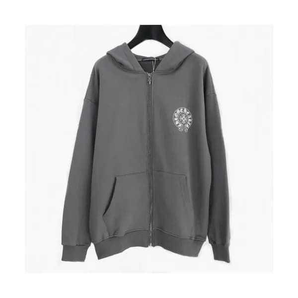 [크롬하츠]Chrom Hearts 2020 Mens Logo Zip-up Cotton Ho… - 1