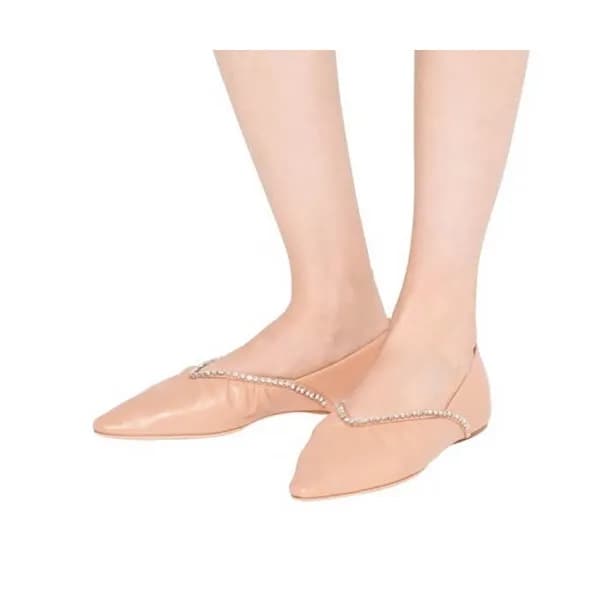 Miumiu 2020 Ladies Leather Flat Shoes - 미우미우 2020 … - 1