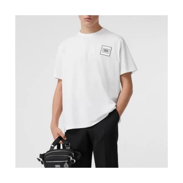 [버버리]Burberry 2020 Mens Logo Crew-neck Cotton Shor… - 1