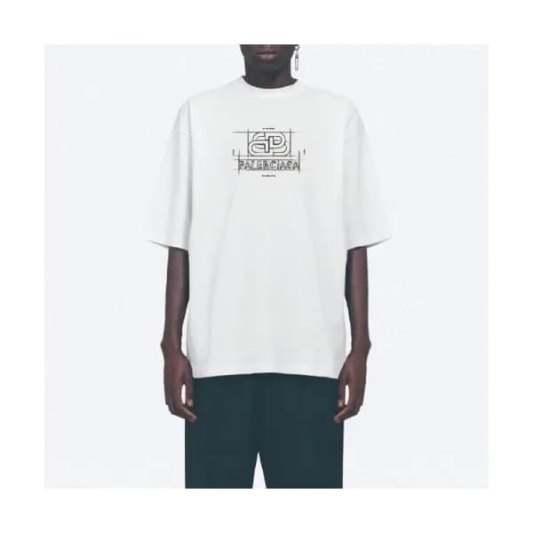 [발렌시아가]Balenciaga 2020 Mm/Wm Logo Cotton Short Sle… - 1