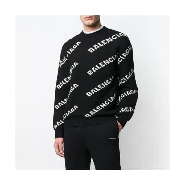 [발렌시아가]Balenciaga 2020 Mm/Wm Logo Crew-neck Sweate… - 1
