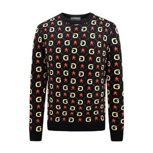 Gucci 2020 Mens Logo Crew-neck Wool Sweaters - 구찌 … - 1