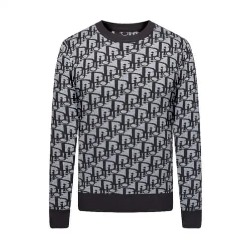 Dior 2020 Mens Retro Logo Crew-neck Sweaters - 디올 … - 1