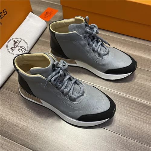 Hermes 2021 Men's Leather Sneakers - 에르메스 2021… - 1