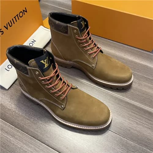 Louis Vuitton 2021 Men's Leather Ankle Boots -… - 1