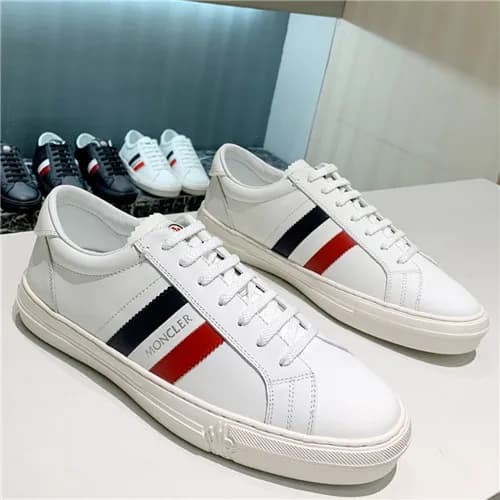 Moncler 2021 Men's Leather Sneaakers - 몽클레어 20… - 1