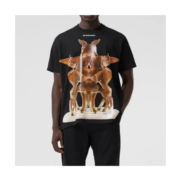 [버버리]Burberry 2021 Mens Logo Cotton Short Sleeved … - 1