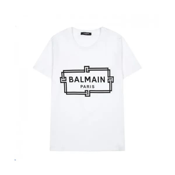 [발망]Balmain 2021 Mens Logo Cotton Short Sleeved Ts… - 1