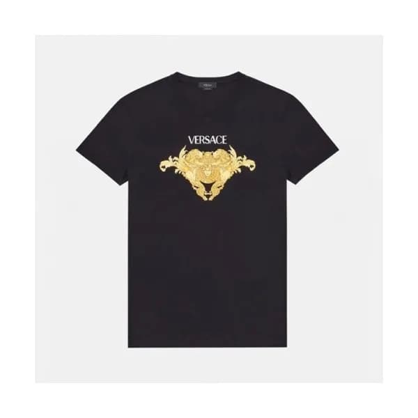 Versace Mens Logo Short Sleeved Tshirts Black - 베… - 1