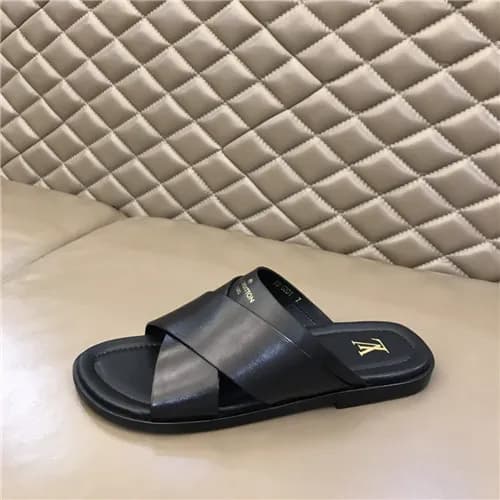 Louis Vuitton 2021 Men's Leather Slipper,LOUS2… - 1