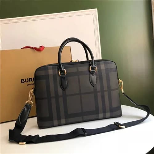 [버버리]Burberry 2021 Men's Leather Business,37cm… - 1