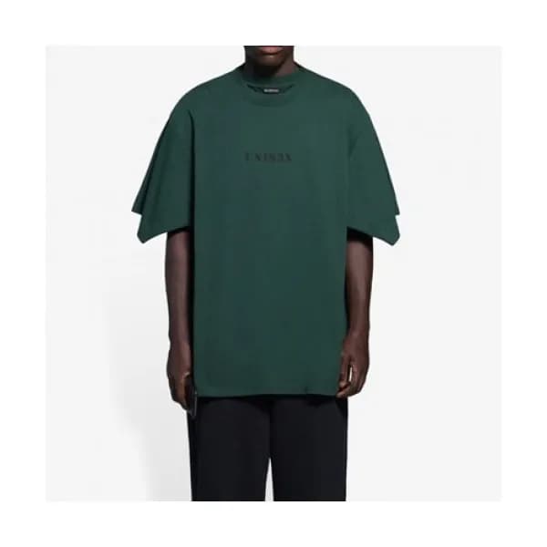 Balenciaga Mm/Wm Logo Cotton Short Sleeved Tshirt… - 1