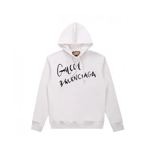 Gucci Mm/Wm Logo Casual Hoodie White - 구찌 2021 남/… - 1