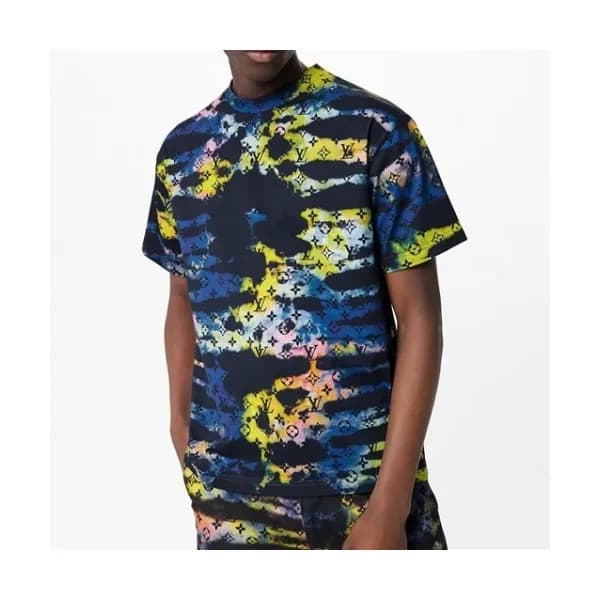 Louis vuitton Mm/Wm Logo Short Sleeved Tshirts Bl… - 1