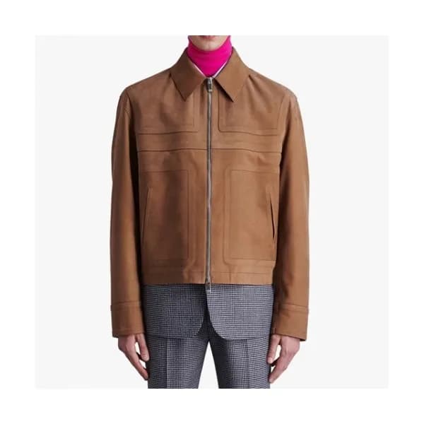 Berluti Mens Casual Leather Jackets Brown - 벨루티 2… - 1