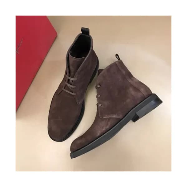 페라가모 남성 레더 부츠 Size(240 -275) 브라운 - Salvatore Ferr… - 1