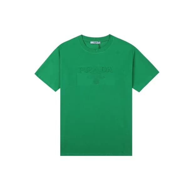 프라다 남성 크루넥 그린 반팔티 - Mens Green Tshirts - Pra02610x - 1