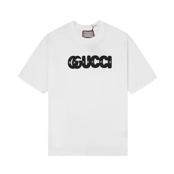 구찌 남/여 크루넥 화이트 반팔티 - Unisex White Tshirts - guc046… - 1