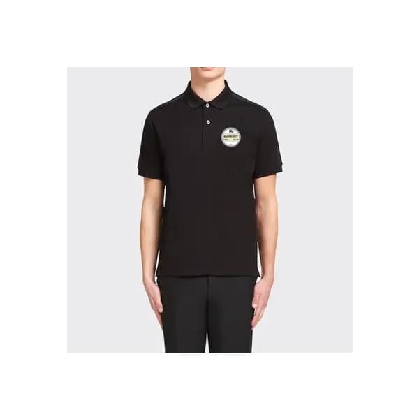 버버리 남성 블랙 폴로 반팔티 - Mens Black Tshirts - Bur04301x - 1