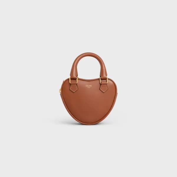셀린느 여성 하트 카멜 미니 토트백 - Celine Womens Camel Mini Bag… - 1
