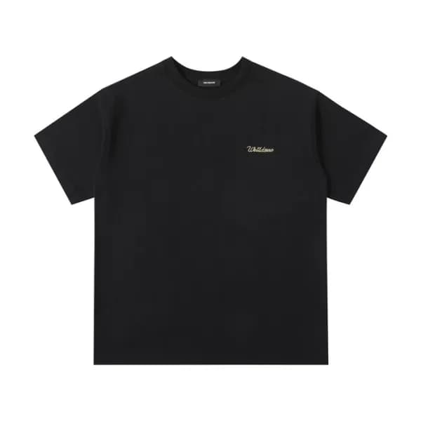 웰던 남/녀 크루넥 블랙 반팔티 - Unisex Black Tshirts - wel006… - 1