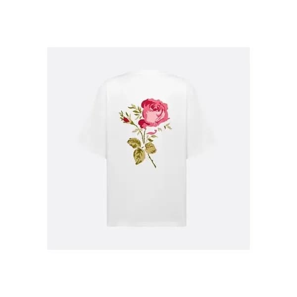 디올 남성 화이트 크루넥 반팔티 - Mens White Tshirts - dio01984x - 1