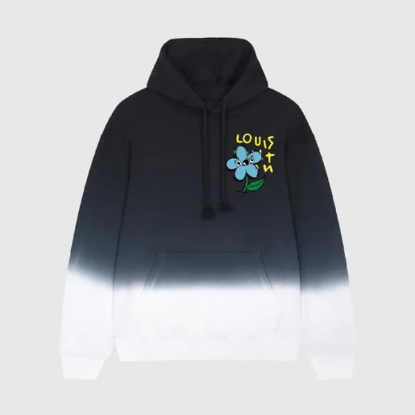 루이비통 남자 베이직 블랙 후드티 - Unisex Black Hoodie - lou0523… - 1