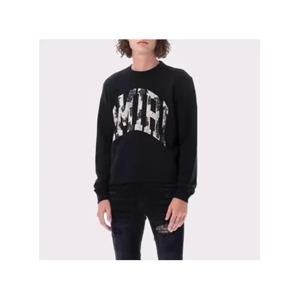 아미리 남성 블랙 맨투맨 - Amiri Mens Black Tshirts - amr0385… - 1