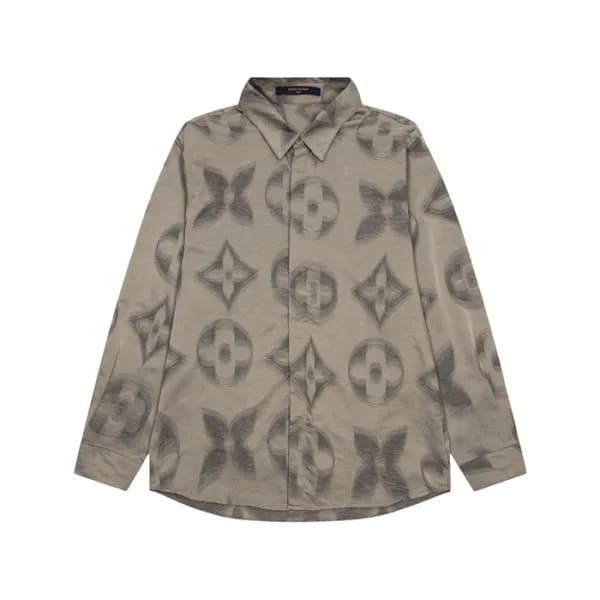 루이비통 남성 이니셜 그레이 셔츠 - Louis vuitton Mens Gray Tshir… - 1