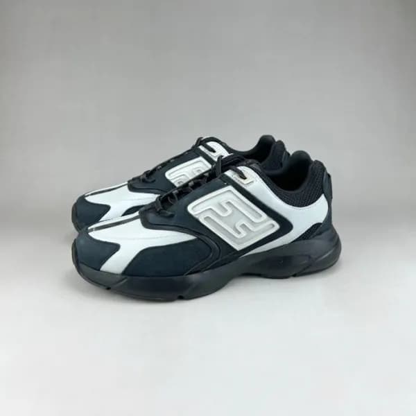 펜디 남/녀 이니셜 블랙 스니커즈 - Fendi Unisex Black Sneakers -… - 1