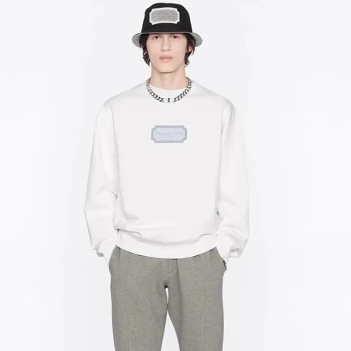 디올 남성 화이트 맨투맨 - Dior Mens White Tshirts - di27x - 1