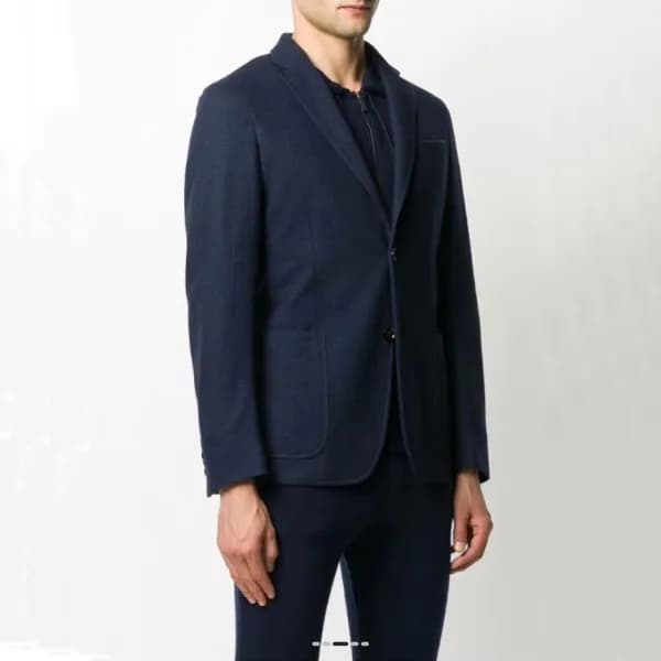 에르메네질도 제냐 남성 네이비 슈트 자켓 - Ermenegildo Zegna Mens Na… - 1