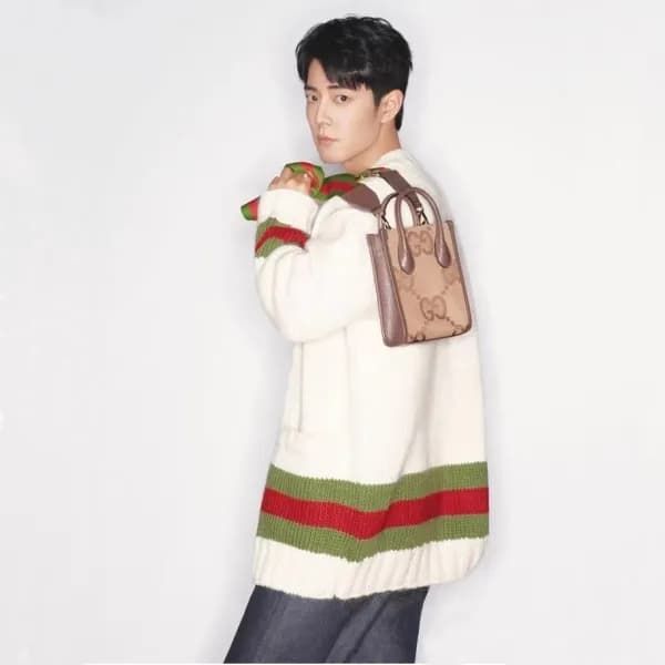 구찌 남/녀 브이넥 화이트 가디건 - Gucci Unisex White Cardigan -… - 1