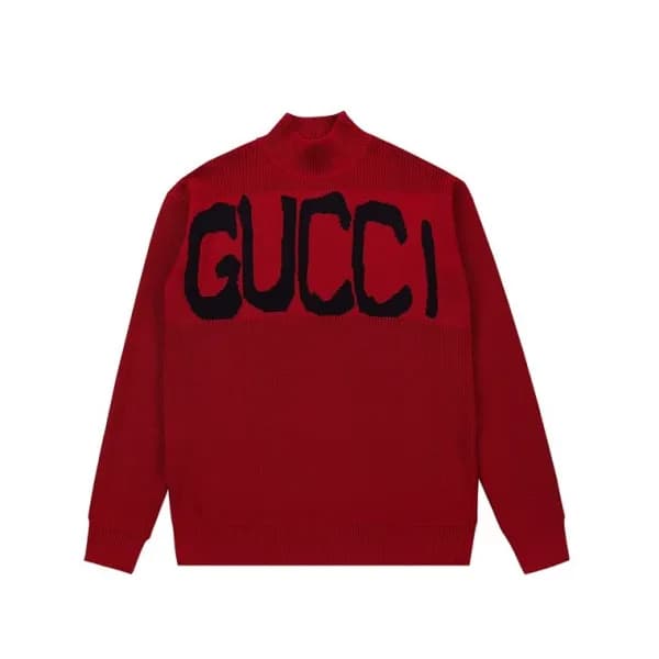 구찌 남성 레드 터틀넥 스웨터 - Gucci Mens Red Sweaters - Gu105… - 1