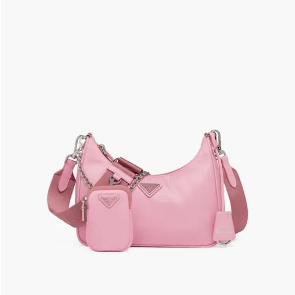 프라다 여성 핑크 호보백 - Prada Womens Pink Hobo Bag - pr165… - 1