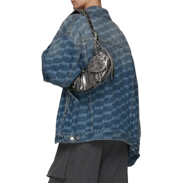 발렌시아가 여성 실버 숄더백 - Balenciaga Womens Silver Shoulde… - 1