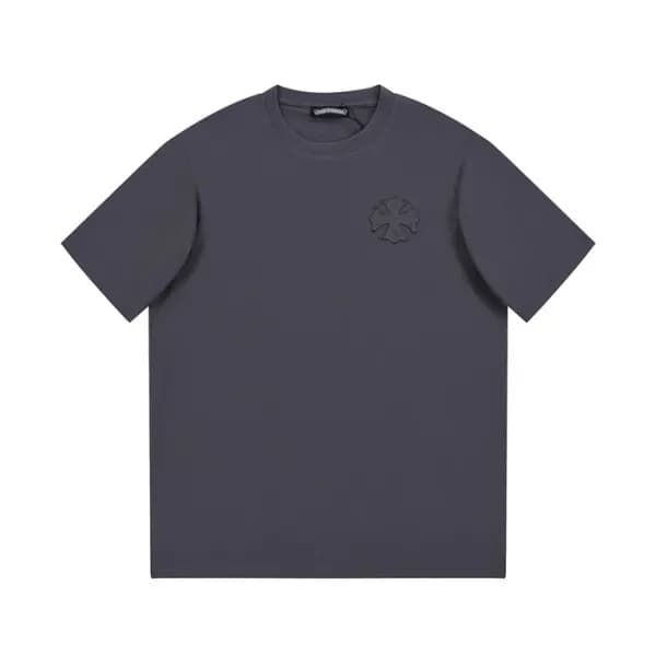 크롬하츠 남성 그레이 크루넥 반팔티 - Chrom Hearts Mens Gray Short… - 1