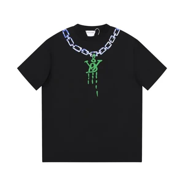 보테가베네타 남성 크루넥 블랙 반팔티 - Bottega veneta Mens Black T… - 1