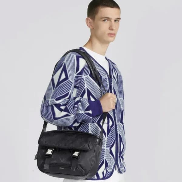디올 남성 블랙 크로스백 - Dior Mens Black Cross Bag - di286x - 1