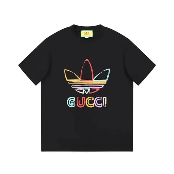 구찌 남/녀 블랙 크루넥 반팔티 - Gucci Unisex Black Short sleev… - 1